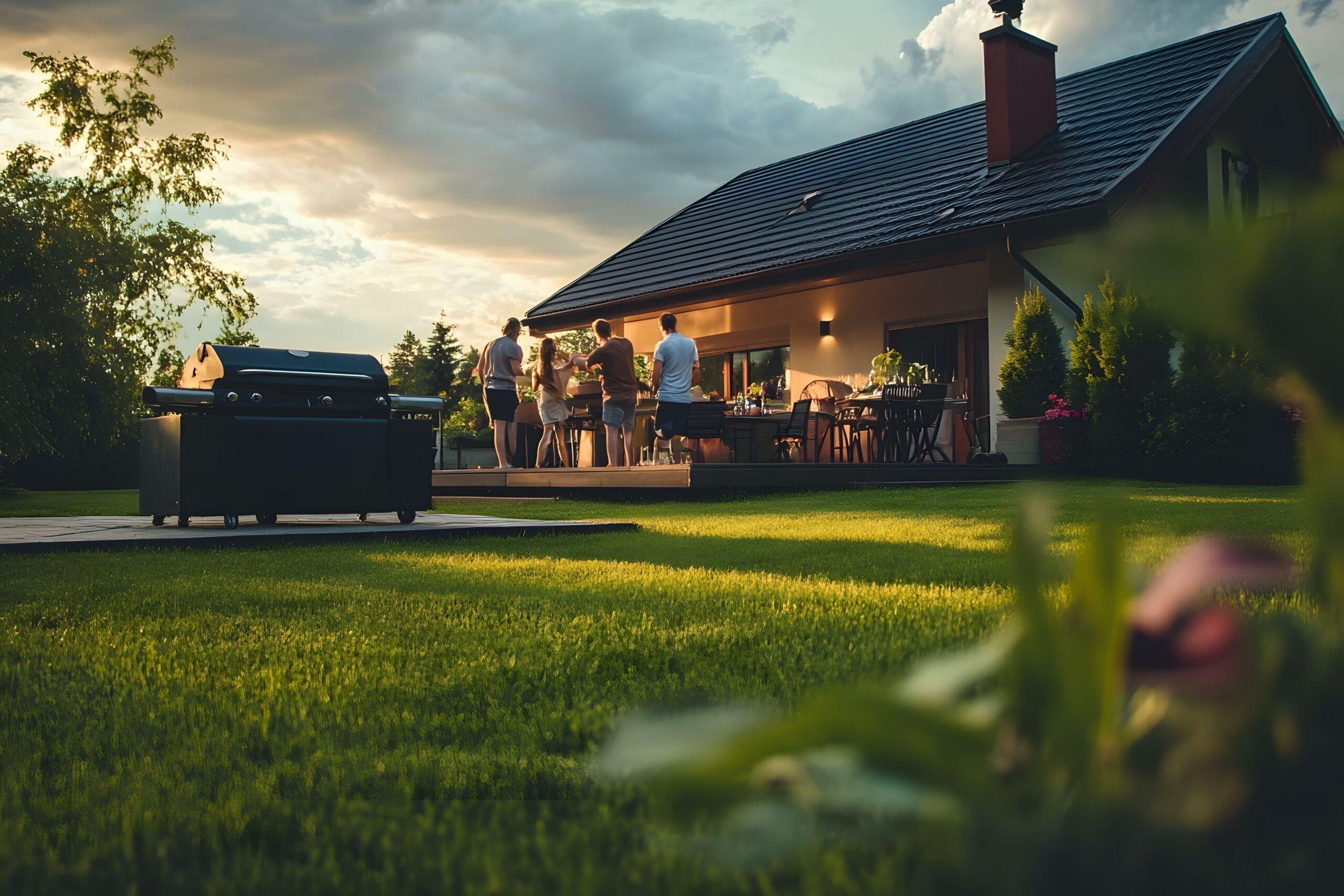 Familie nutzt Terrasse und Garten als erweiterten Wohnraum – Gartenbau Heidelberg schafft Orte mit echtem Lebenswert